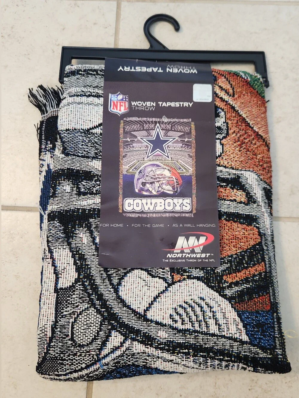 Vintage Dallas Cowboys NFL Woven Throw‎ Blanket The Northwest Company 48”x60”